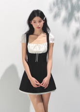 Retro Square Charm Dress